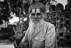 Sadu in Orchha, Madhya Pradesh, Indien